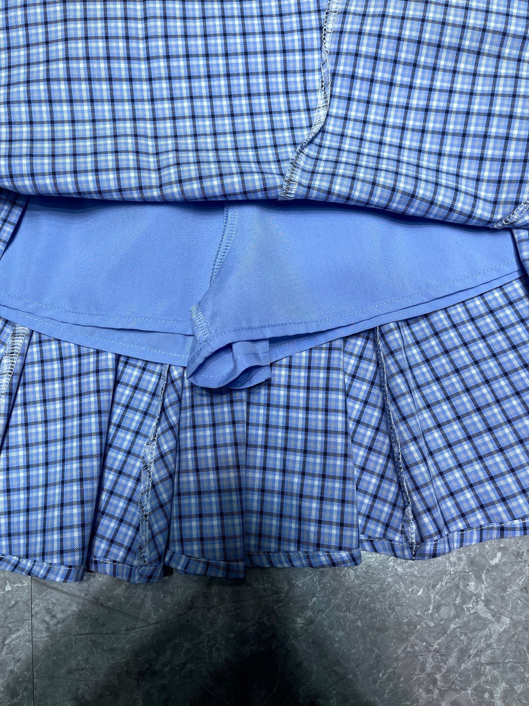 Embroidered patch ruffle + elastic waist casual skirt