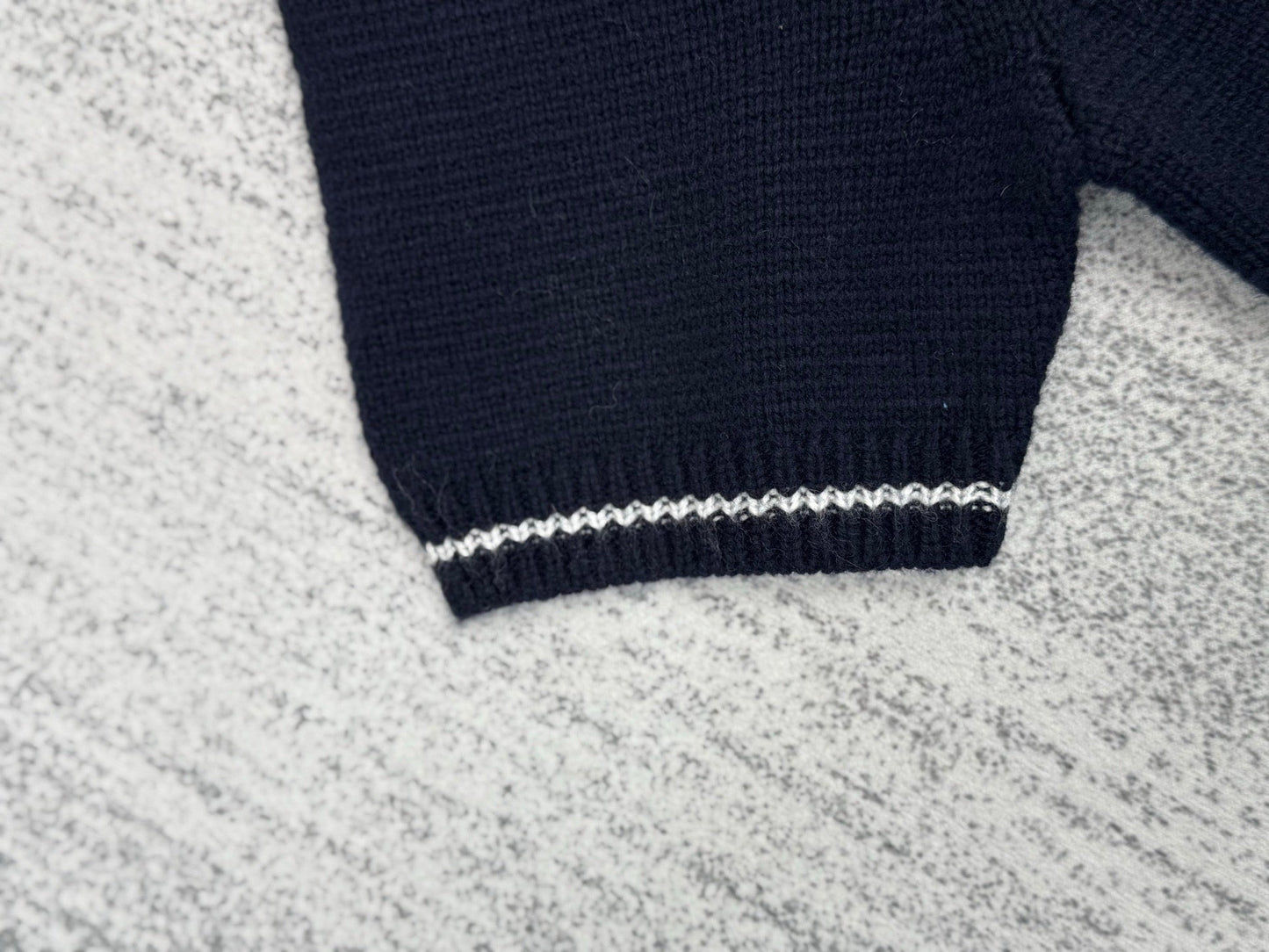 Nouvelles manches courtes en tricot cachemire brodé de lettres classiques Dior