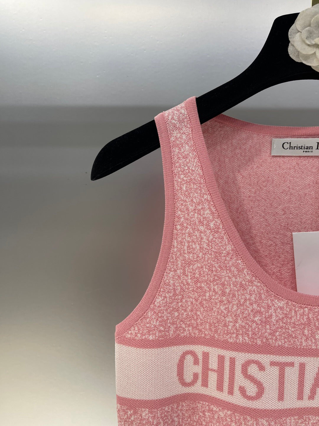 Gestrickte Weste mit Rundhalsausschnitt und Schneeflockenmuster