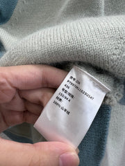 Contrast hem tie knitted short cardigan