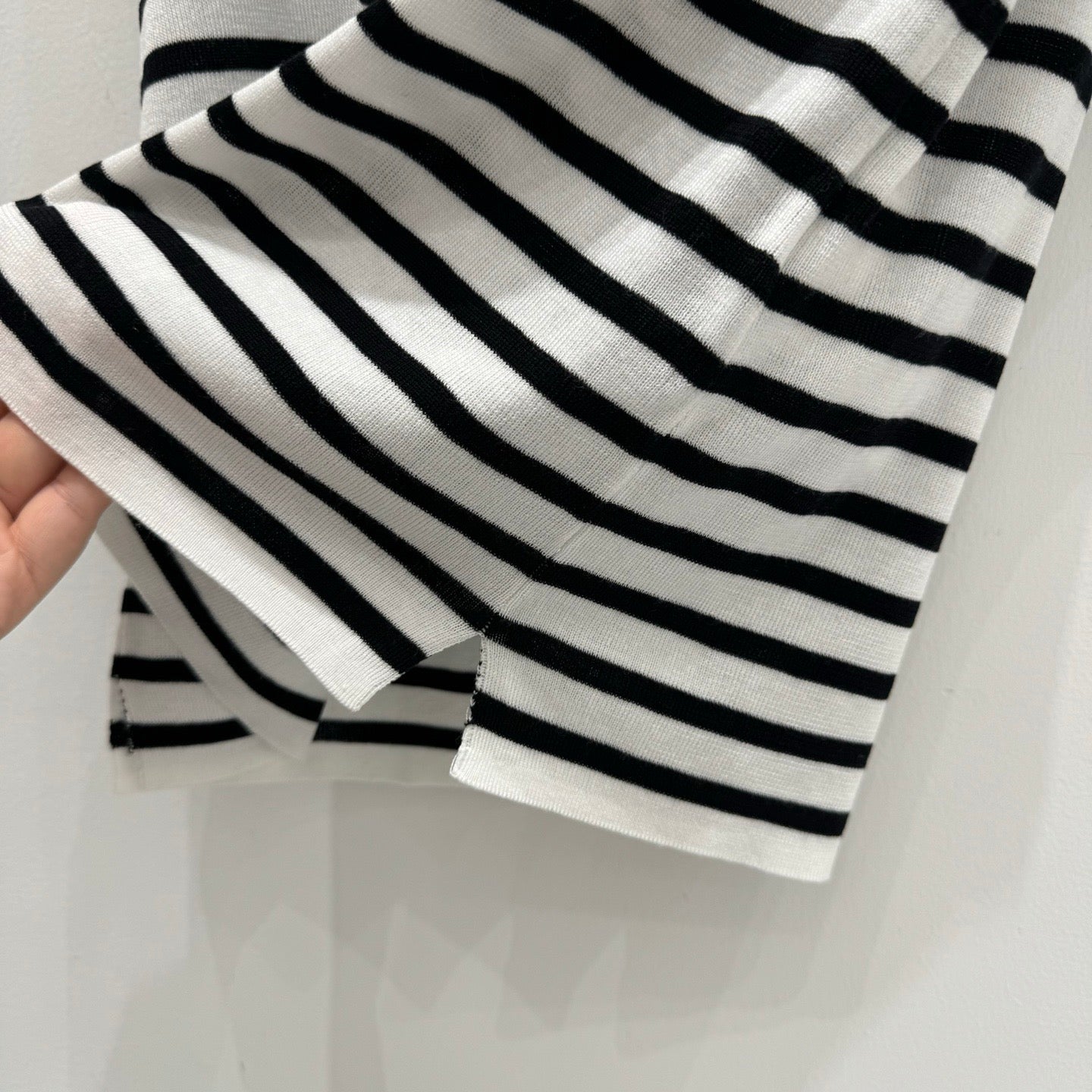 Navy Striped Happy Star Knit Vest Top