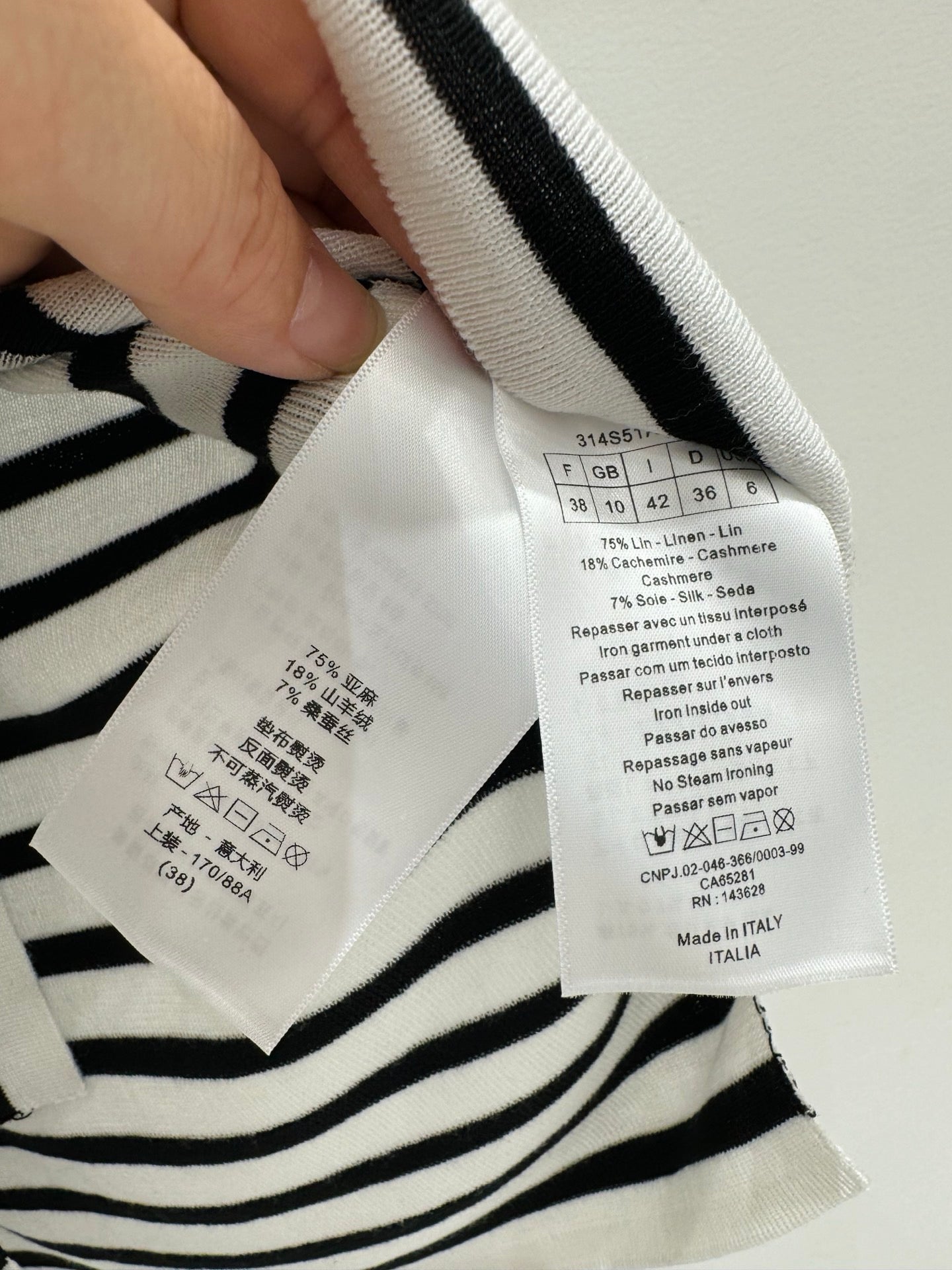 Navy Striped Happy Star Knit Vest Top