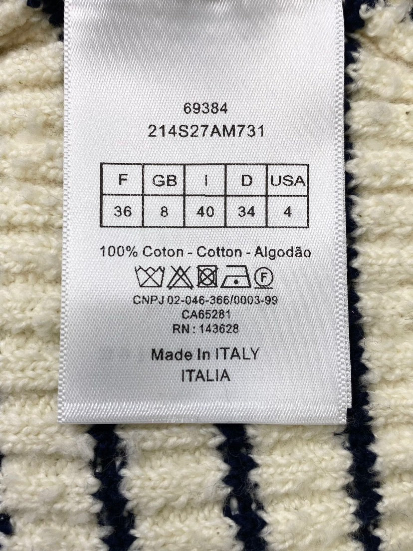 Strickoberteil mit Rundhalsausschnitt und kurzen Ärmeln