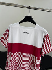 Cotton striped T-shirt