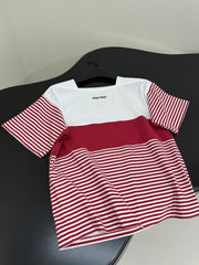 Cotton striped T-shirt