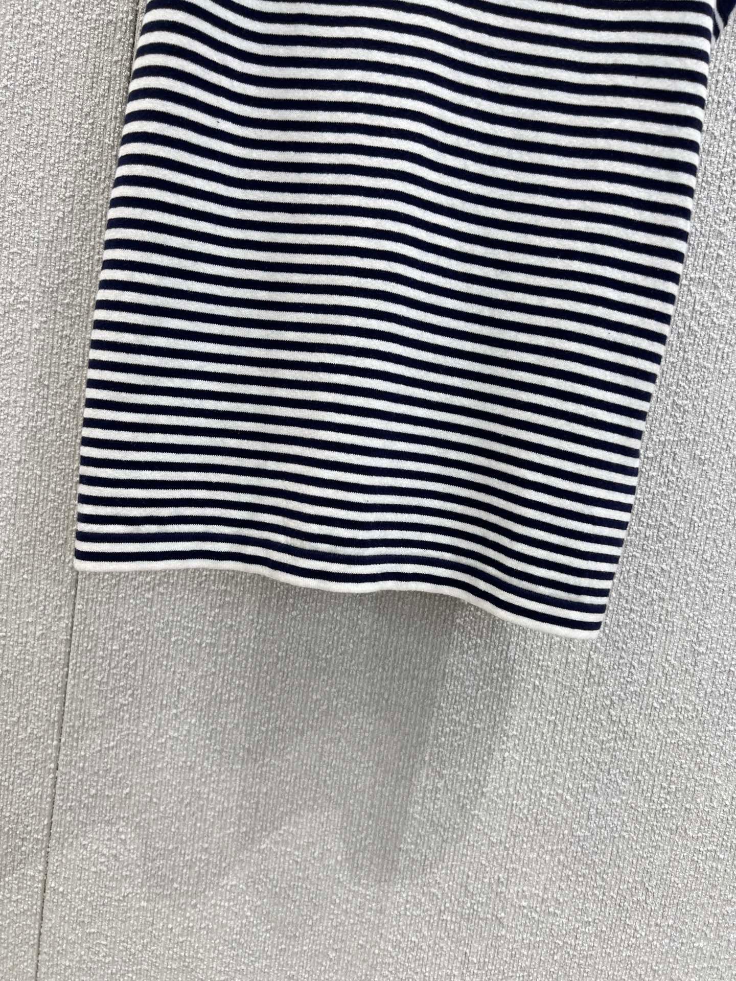 Micro Logo Cotton Stripe Knit Vest