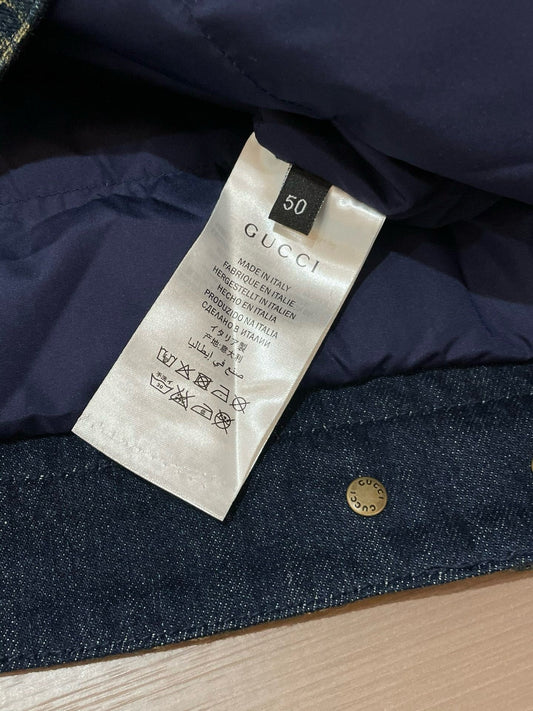 Veste en jean jacquard