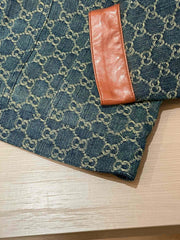 Veste en jean jacquard