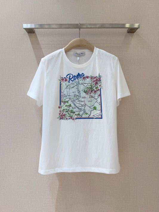 Printed crew neck Tee