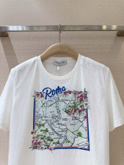 Printed crew neck Tee