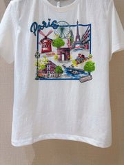 Printed crew neck Tee