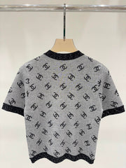 short sleeves25 new summer round neck letters