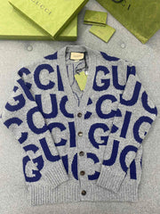 Cardigan en laine intarsia