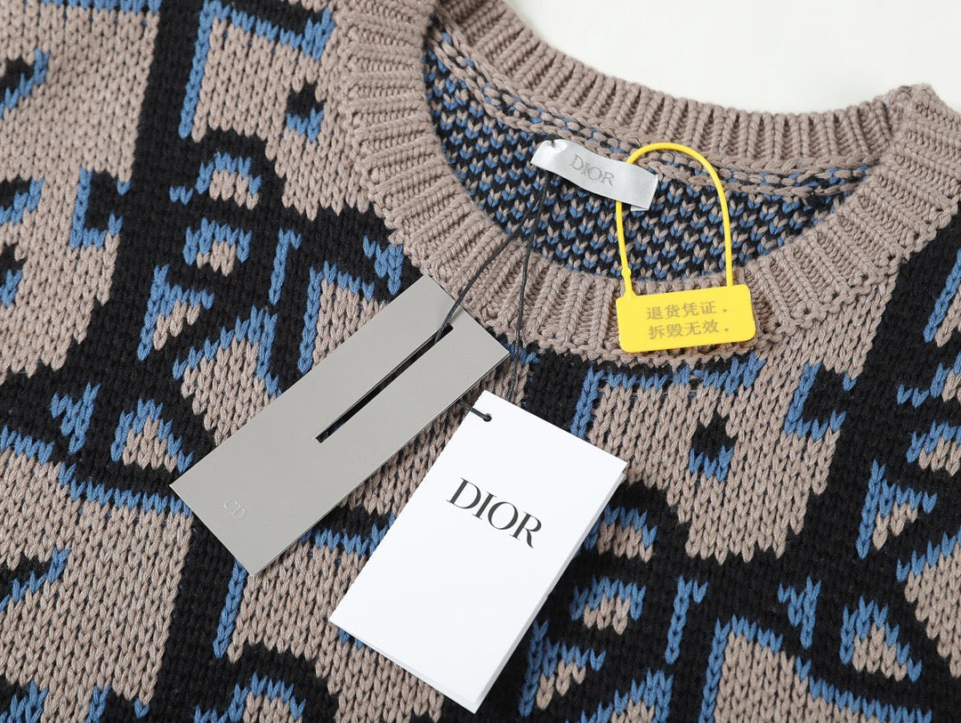 Jacquard-Westenpullover