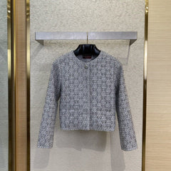 Jacquard diamond jacket
