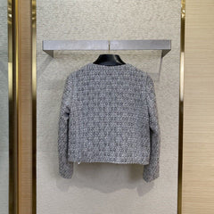 Jacquard diamond jacket