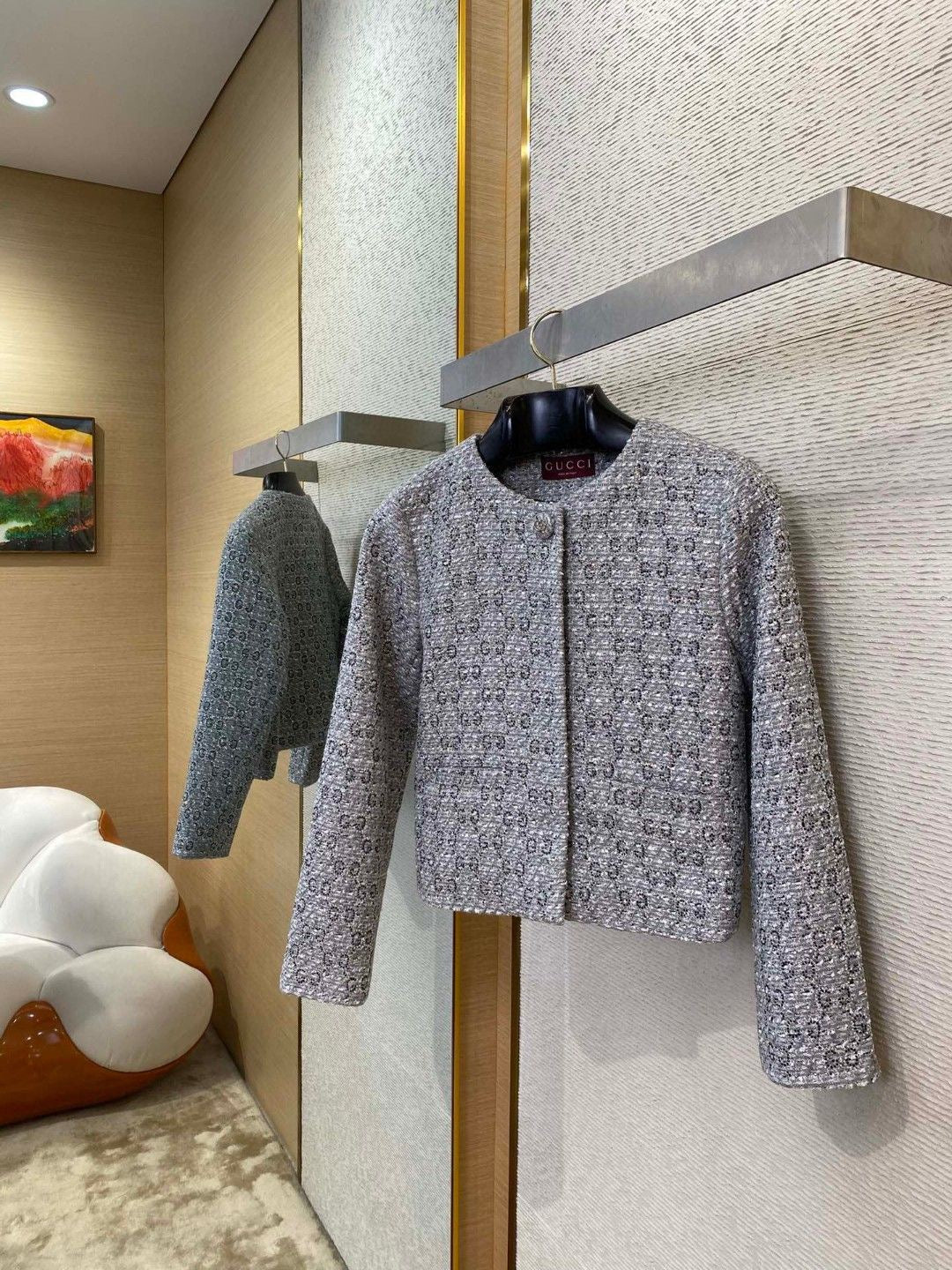 Jacquard-Diamantjacke