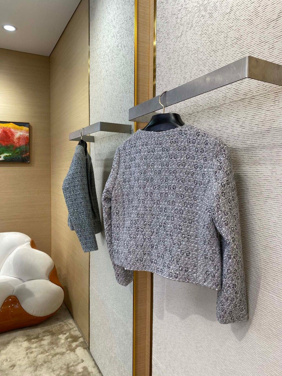 Jacquard-Diamantjacke