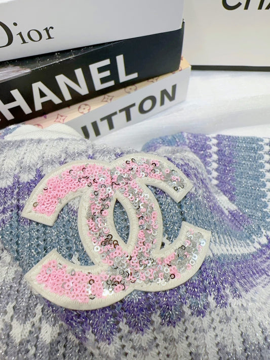 Chest sequined double short sleeves