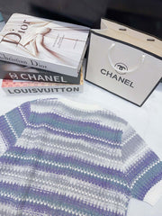 Chest sequined double short sleeves