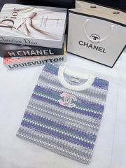 Chest sequined double short sleeves