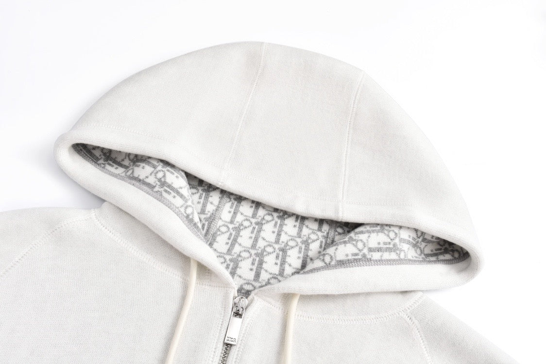 Jacquard-Strickjacke aus Kaschmir