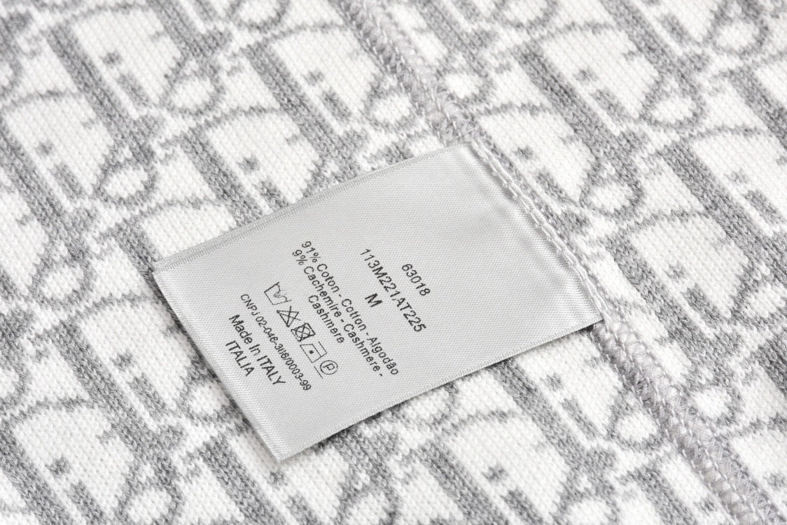 Jacquard-Strickjacke aus Kaschmir