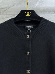 Backpack button cashmere cardigan