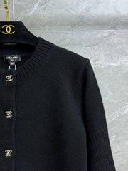Backpack button cashmere cardigan
