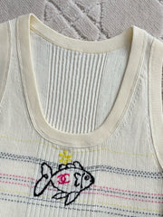 25P Fish knitted vest camisole
