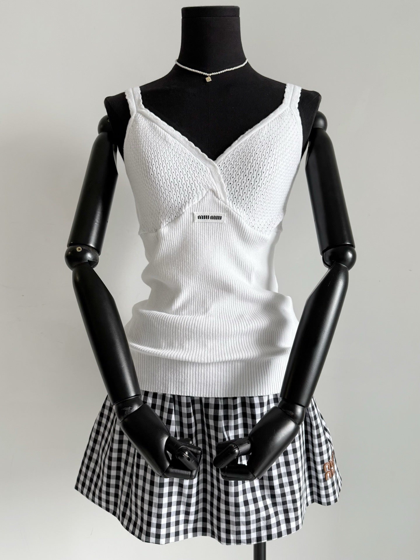 Gilet en tricot extensible mm en coton égyptien