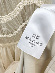 C 25Ss Spring and Summer Latest Heavy Weaving Lace Splicing Tulle Dress