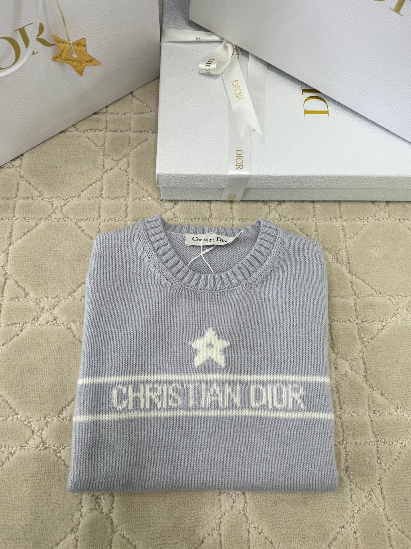 New five-pointed star knitted short sleeves