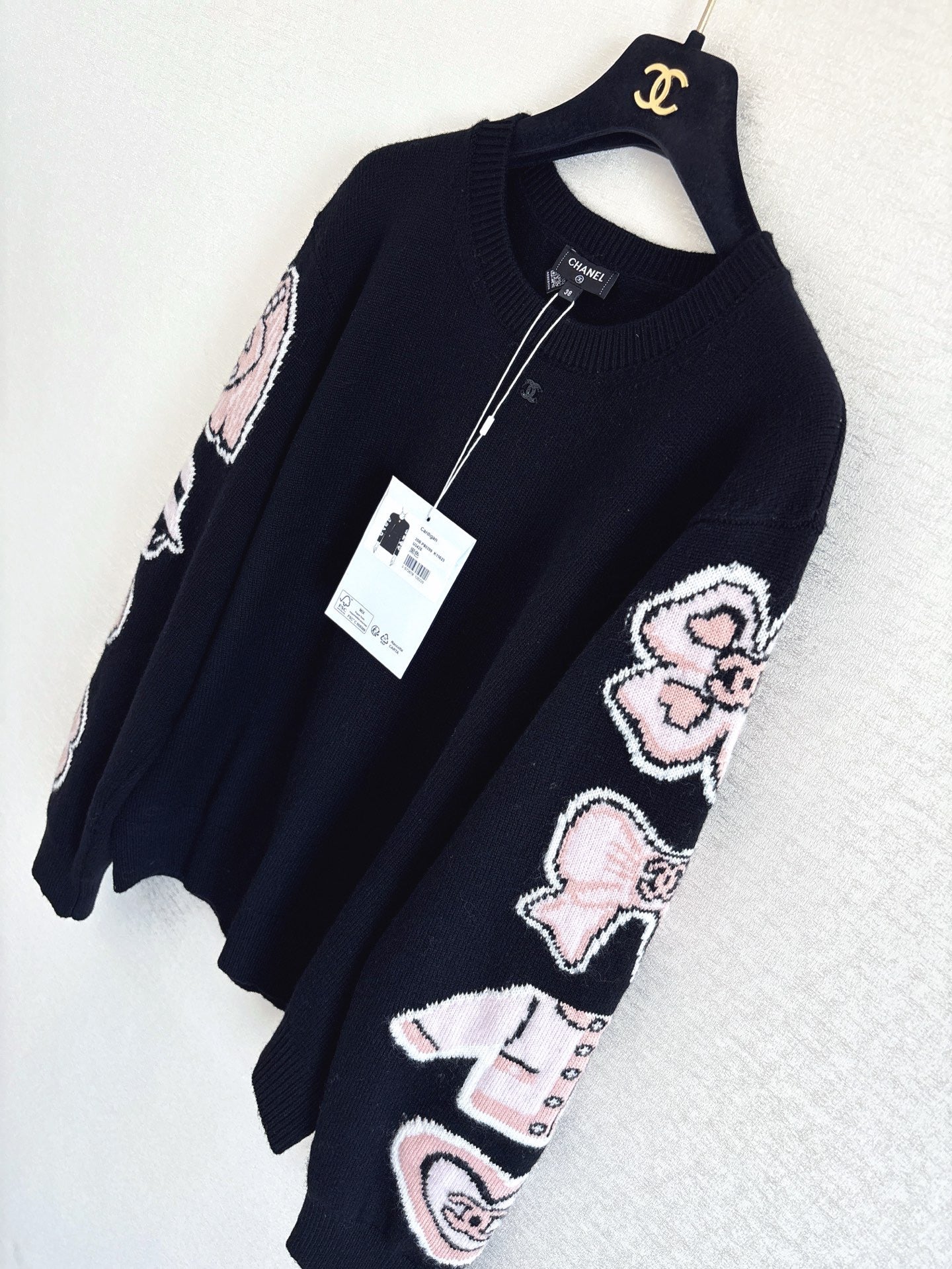 Cartoon Doll Kaschmir Rundhals Langarm