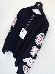 Cartoon Doll Cashmere Round Neck Long Sleeve