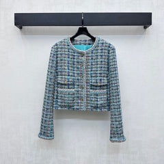 Braided dress jacket with binding hem