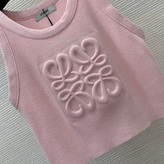 Embossed slim-fit stretch-knit vest