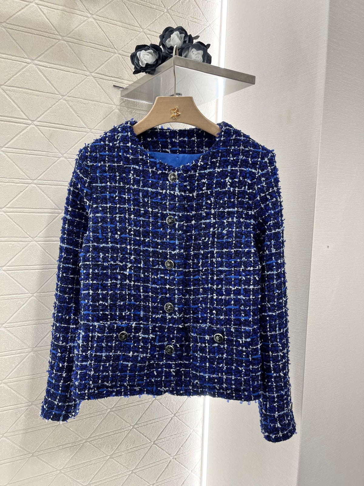Woven silver thread dress jacket