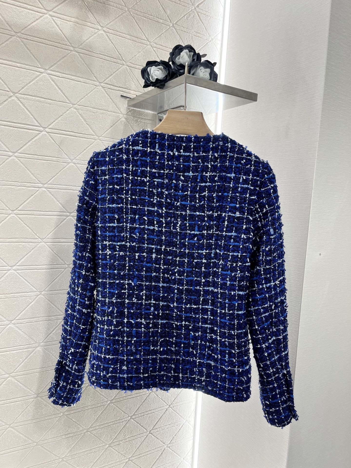 Veste habillée en fil d'argent tissé