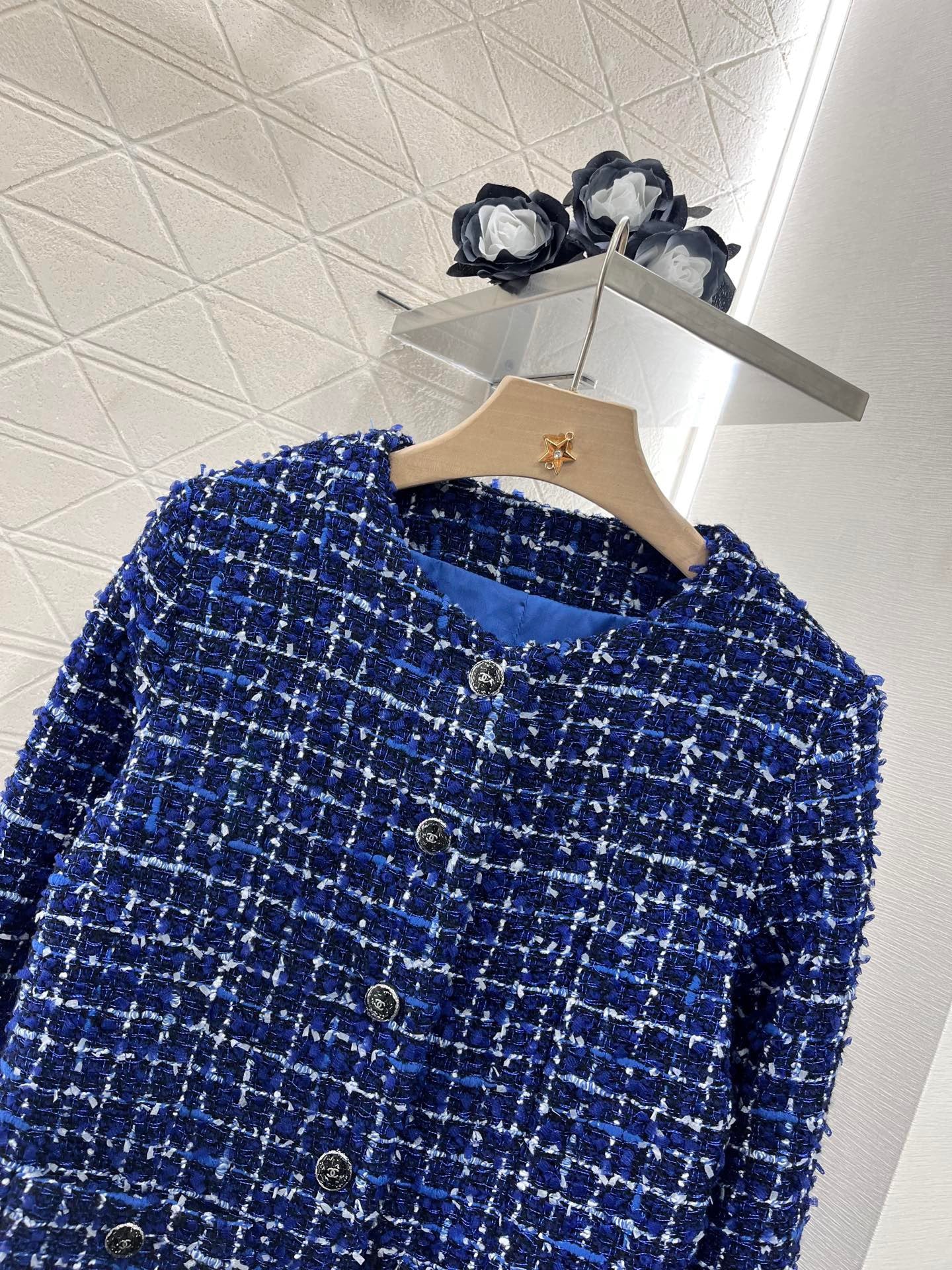 Veste habillée en fil d'argent tissé