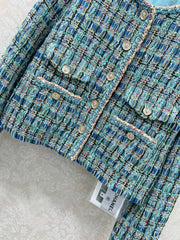 Handcrafted series jacket with woven hem