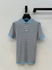 Colorful striped wool sweater