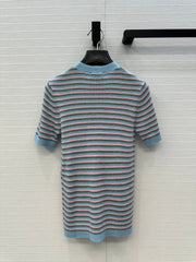 Colorful striped wool sweater