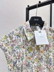 Floral print sleeveless dress