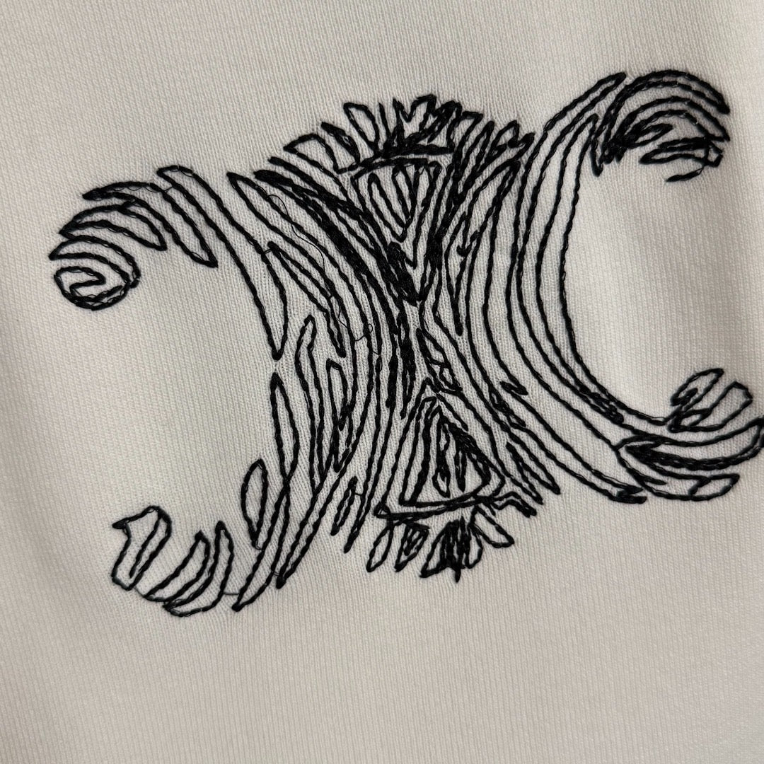 Slim-Fit-Strickweste mit Skizzenstickerei