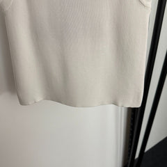Sketch embroidered slim-fit knit vest