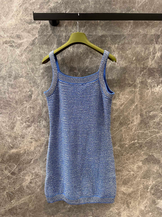 Heavy Retro Cable Knitted Sling Dress