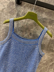 Heavy Retro Cable Knitted Sling Dress