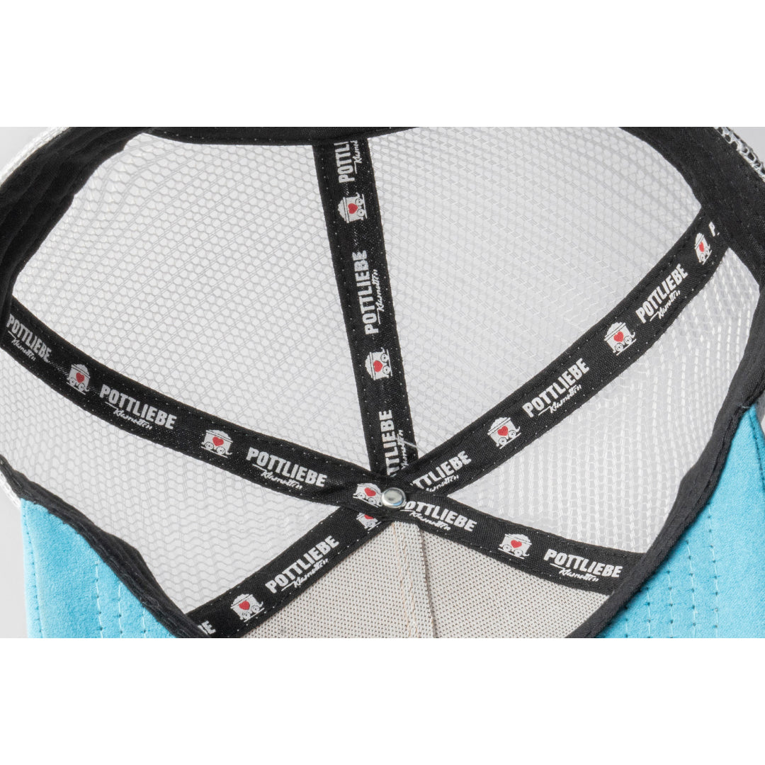 Kinder Truckercap POTTLIEBE - beige / hellblau 