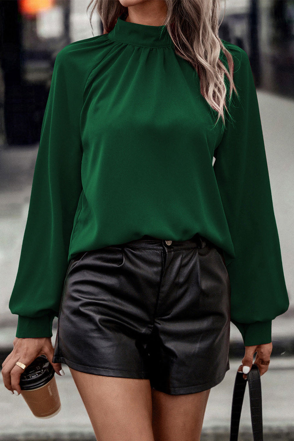 Forest Green Keyhole shirt